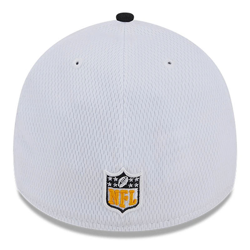 Men's New Era  White/Black Pittsburgh Steelers 2023 Sideline 39THIRTY Flex Hat