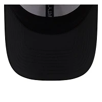 Casquette New Era 39THIRTY Flex blanche/noire pour homme, camp d'entraînement NFL 2025 des Pittsburgh Steelers