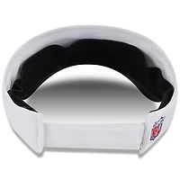 Visière ajustable New Era blanche/noire pour homme, camp d'entraînement NFL 2025 des Pittsburgh Steelers
