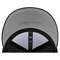 Men's New Era  White/Black Pittsburgh Steelers Established Patch 9SEVENTY Adjustable Hat