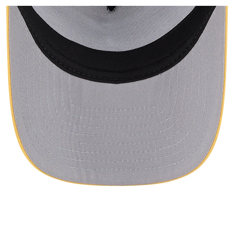 Men's New Era White/Gold Pittsburgh Steelers Foodie 9FIFTY A-Frame Trucker Snapback Hat