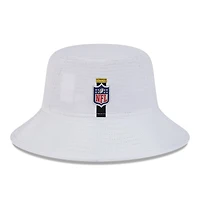 Bob extensible New Era pour hommes des Pittsburgh Steelers 2024 NFL Training Camp blanc