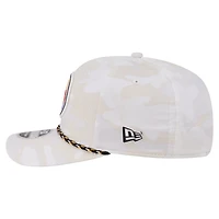 Men's New Era  White Pittsburgh Steelers Camo Rope 9SEVENTY Adjustable Hat