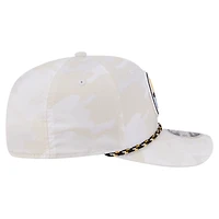 Men's New Era  White Pittsburgh Steelers Camo Rope 9SEVENTY Adjustable Hat