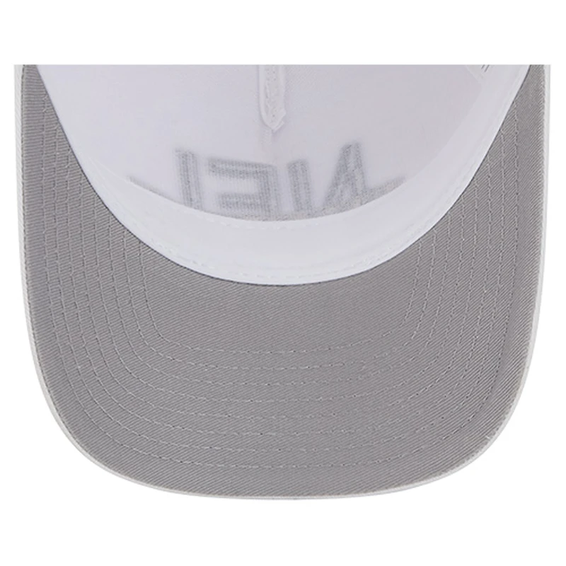 Men's New Era White Pittsburgh Steelers NFL 9FORTY A-Frame M-Crown Adjustable Trucker Hat