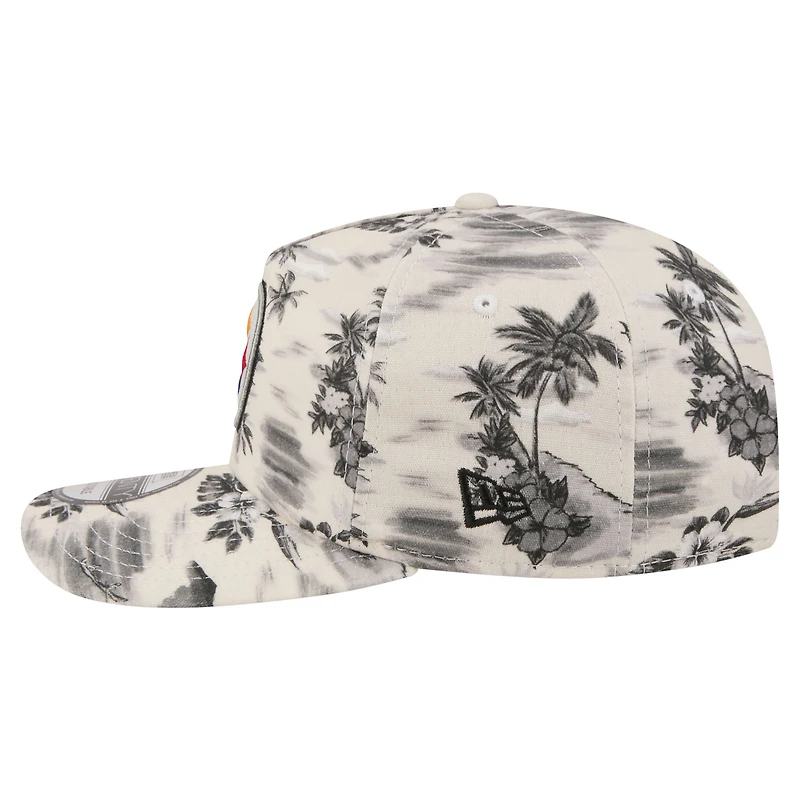 Men's New Era White Pittsburgh Steelers Tropics 19TWENTY Adjustable Hat