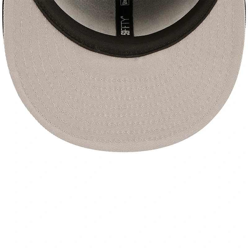 Men's New Era x John Geiger Black Pittsburgh Steelers Misplaced Series 59FIFTY Fitted Hat