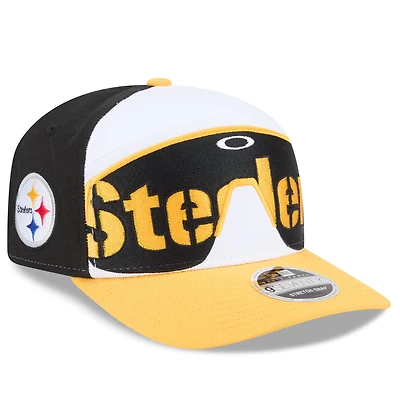 Casquette ajustable New Era x Oakley Pittsburgh Steelers 9SEVENTY noire pour homme