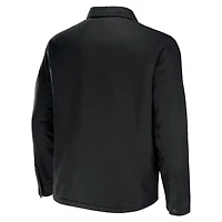 Collection NFL x Darius Rucker pour hommes par Fanatics Veste chemise boutonnée en toile noire des Pittsburgh Steelers