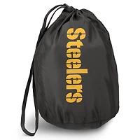 Men's NFL x Darius Rucker Collection by Fanatics Black Pittsburgh Steelers Packable Full-Zip Vest with Travel Bag