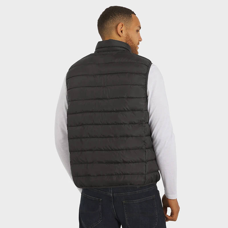Men's NFL x Darius Rucker Collection by Fanatics Black Pittsburgh Steelers Packable Full-Zip Vest with Travel Bag
