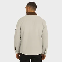 Veste en toile mi-lourde à boutons pour homme de la collection NFL x Darius Rucker par Fanatics, couleur tan des Pittsburgh Steelers