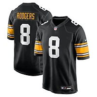 Men's Nike Aaron Rodgers Black Pittsburgh Steelers Alternate Game Jersey
