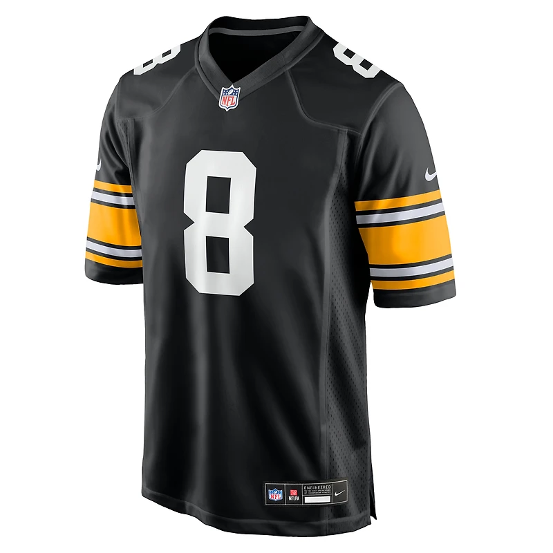 Men's Nike Aaron Rodgers Black Pittsburgh Steelers Alternate Game Jersey