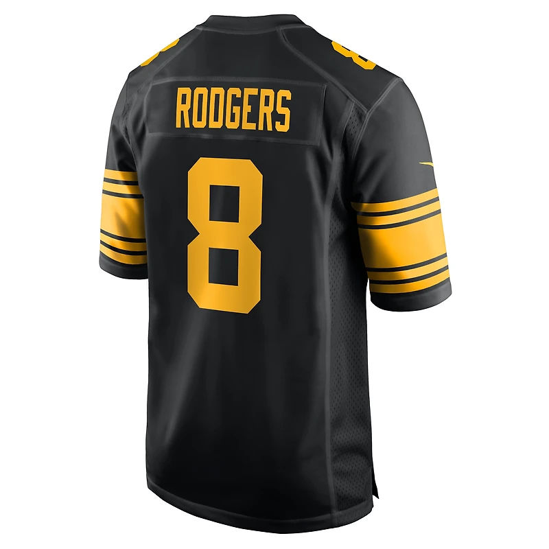 Men's Nike Aaron Rodgers  Black Pittsburgh Steelers Alternate Game Jersey