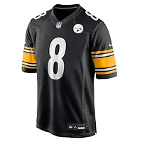 Men's Nike Aaron Rodgers Black Pittsburgh Steelers Game Jersey