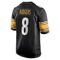 Men's Nike Aaron Rodgers Black Pittsburgh Steelers Game Jersey
