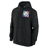 Men's Nike  Black Pittsburgh Steelers 2023 NFL Crucial Catch Club Pullover Hoodie