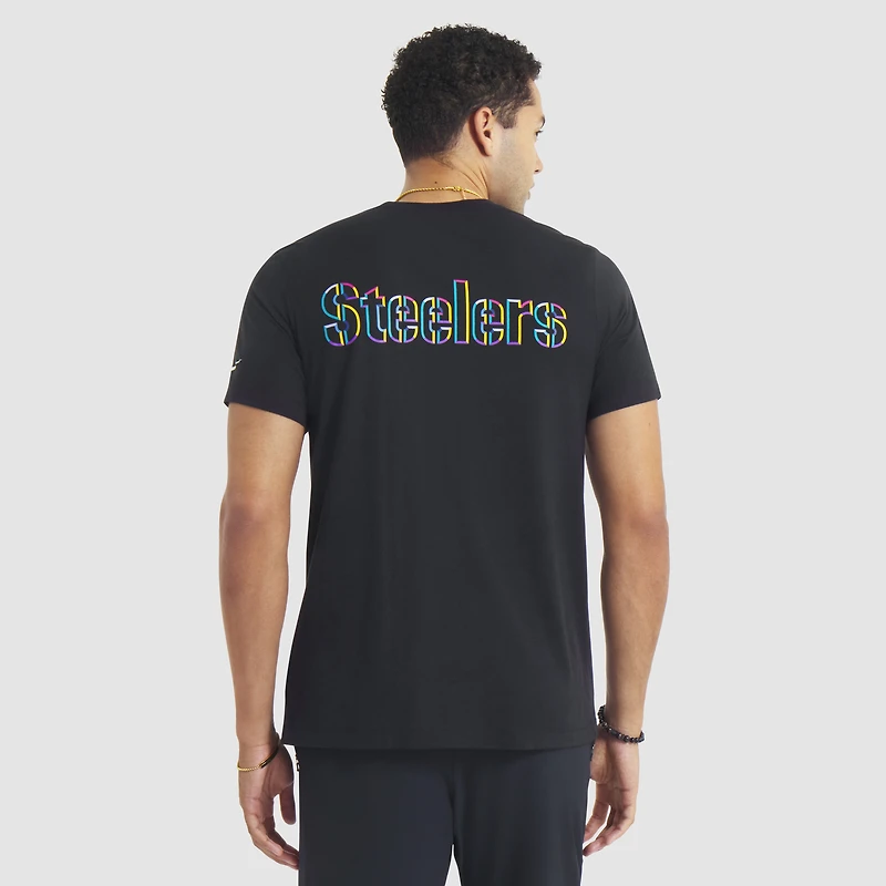 Men's Nike Black Pittsburgh Steelers 2025 NFL Crucial Catch Tri-Blend Dri-FIT T-Shirt