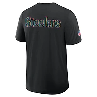 T-shirt Nike noir Pittsburgh Steelers 2025 NFL Crucial Catch Tri-Blend Dri-FIT pour homme