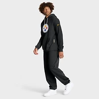 Men's Nike Black Pittsburgh Steelers 2025 Sideline Standard Issue Club Dri-FIT Hoodie