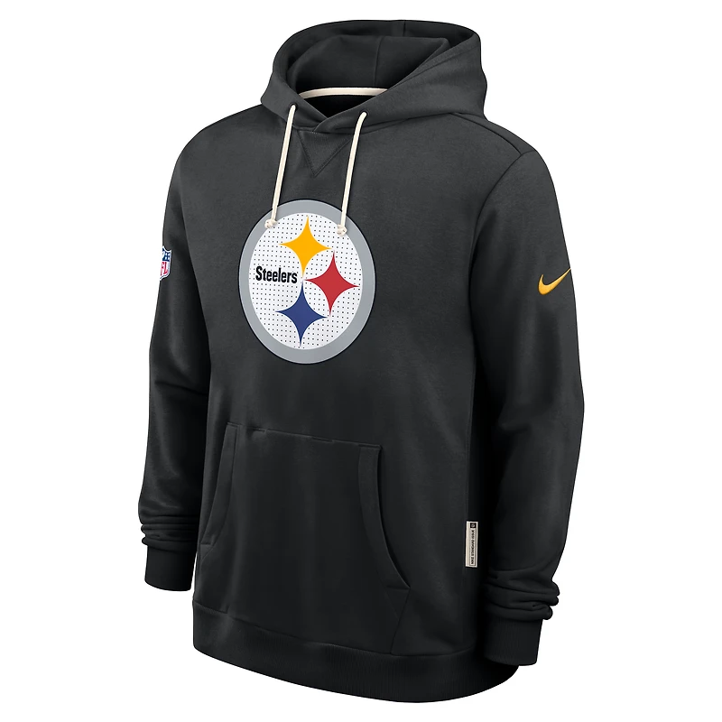 Men's Nike Black Pittsburgh Steelers 2025 Sideline Standard Issue Club Dri-FIT Hoodie