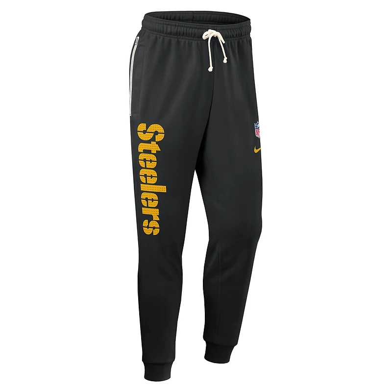 Men's Nike Black Pittsburgh Steelers 2025 Sideline Standard Issue Ground Game Dri-FIT Taper Pants