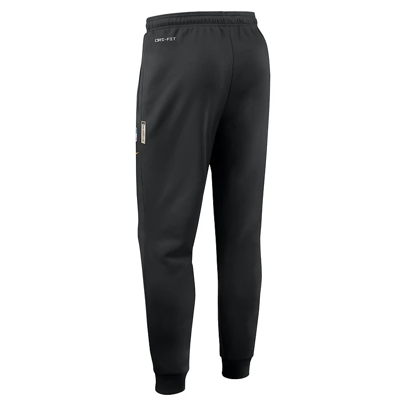 Men's Nike Black Pittsburgh Steelers 2025 Sideline Standard Issue Ground Game Dri-FIT Taper Pants