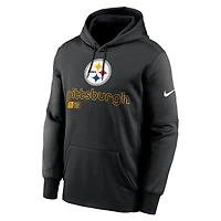Men's Nike Black Pittsburgh Steelers Big & Tall Performance Pullover Hoodie
