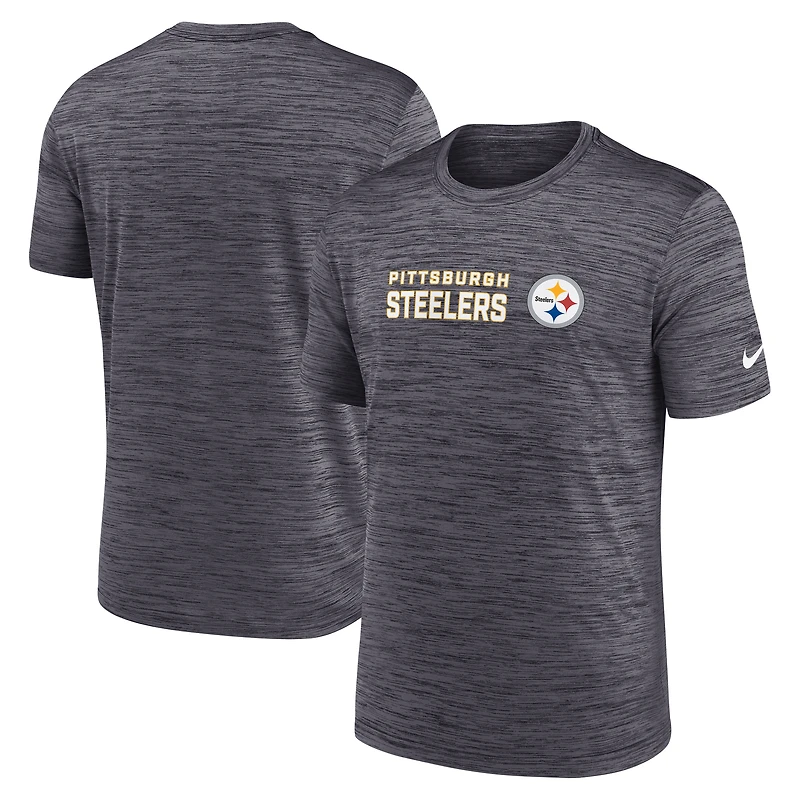 Men's Nike Black Pittsburgh Steelers Big & Tall Primetime Reverse Play Velocity Performance T-Shirt