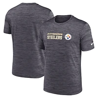 Men's Nike Black Pittsburgh Steelers Big & Tall Primetime Reverse Play Velocity Performance T-Shirt