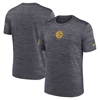 Men's Nike Black Pittsburgh Steelers Big & Tall Sideline Velocity Performance T-Shirt