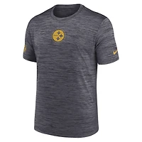 Men's Nike Black Pittsburgh Steelers Big & Tall Sideline Velocity Performance T-Shirt