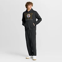Men's Nike Black Pittsburgh Steelers Busted Play Club Fleece Pullover Hoodie