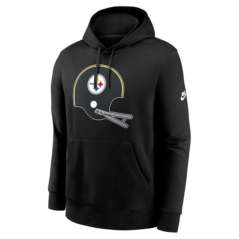 Men's Nike Black Pittsburgh Steelers Club Fleece Pullover Hoodie