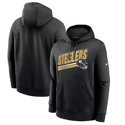 Sweat à capuche en polaire Nike Pittsburgh Steelers Club pour homme, noir