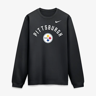 Men's Nike  Black Pittsburgh Steelers Defensive Leader Club Fleece Pullover Sweatshirt