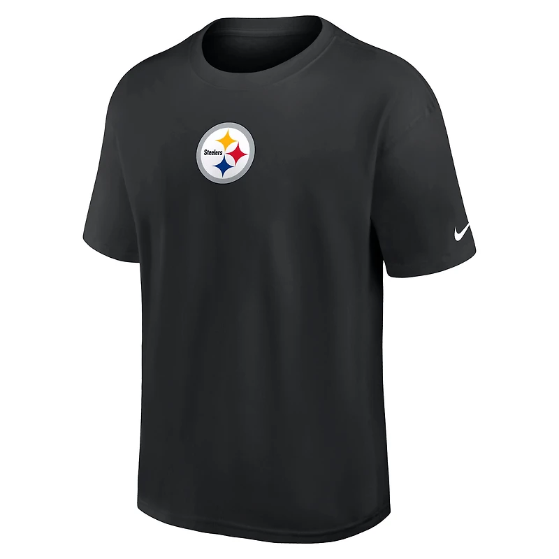 T-shirt Nike noir pour homme des Pittsburgh Steelers Dominate The Game Essential Max90