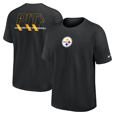 T-shirt Nike noir pour homme des Pittsburgh Steelers Dominate The Game Essential Max90