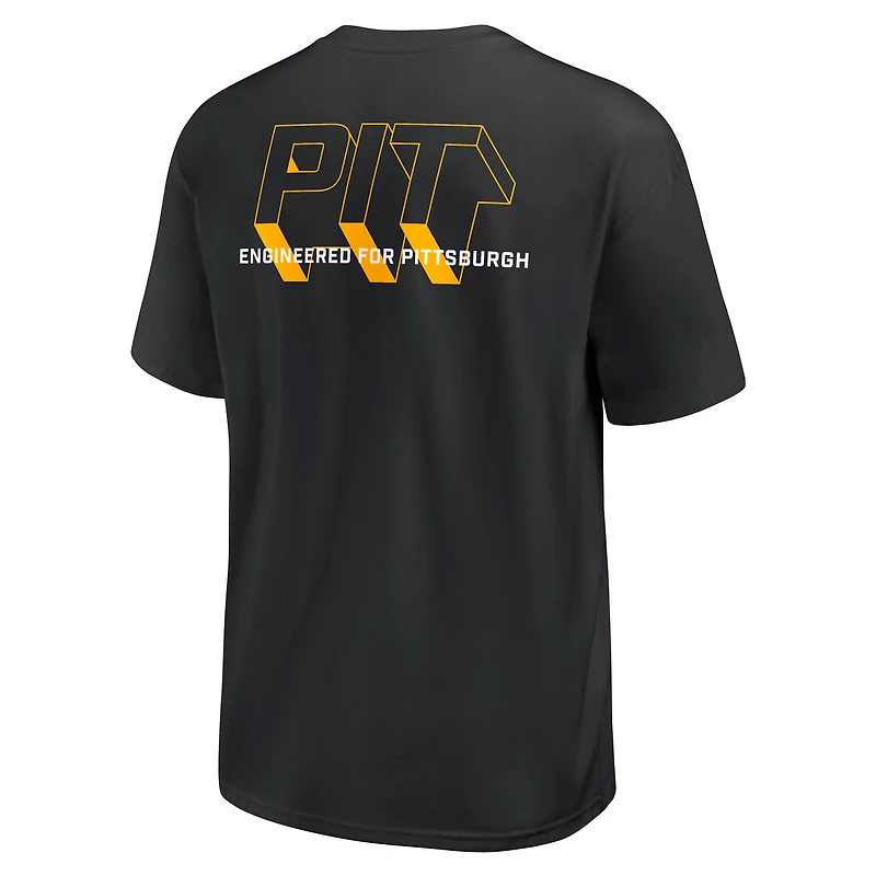 T-shirt Nike noir pour homme « Dominate The Game » des Pittsburgh Steelers.