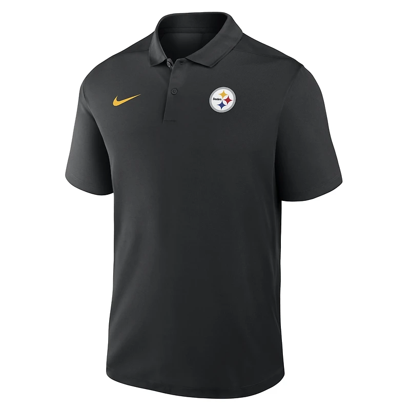 Men's Nike Black Pittsburgh Steelers Dri-FIT Victory Polo