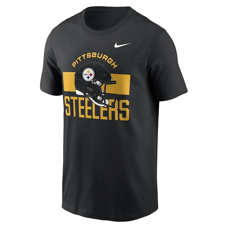 Men's Nike Black Pittsburgh Steelers Essential Logo T-Shirt