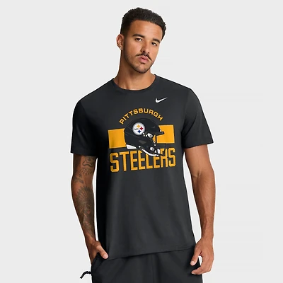 Men's Nike Black Pittsburgh Steelers Essential Logo T-Shirt