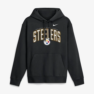 Men's Nike Black Pittsburgh Steelers Expect Victory Club Fleece Pullover Hoodie