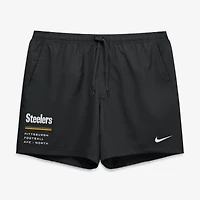 Short Nike Pittsburgh Steelers Form Dri-FIT noir pour homme