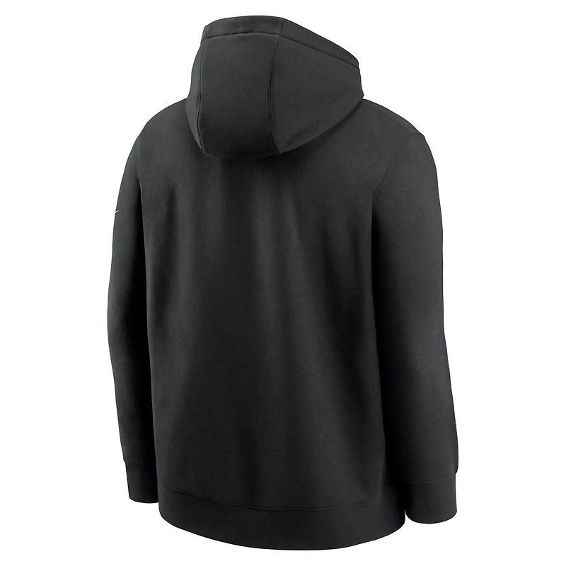 Sweat à capuche en molleton Nike Full Blitz Club des Pittsburgh Steelers noir pour homme