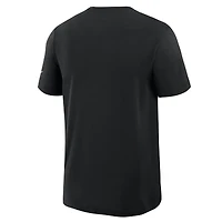 Men's Nike Black Pittsburgh Steelers Left End Run Slub Dri-FIT T-Shirt