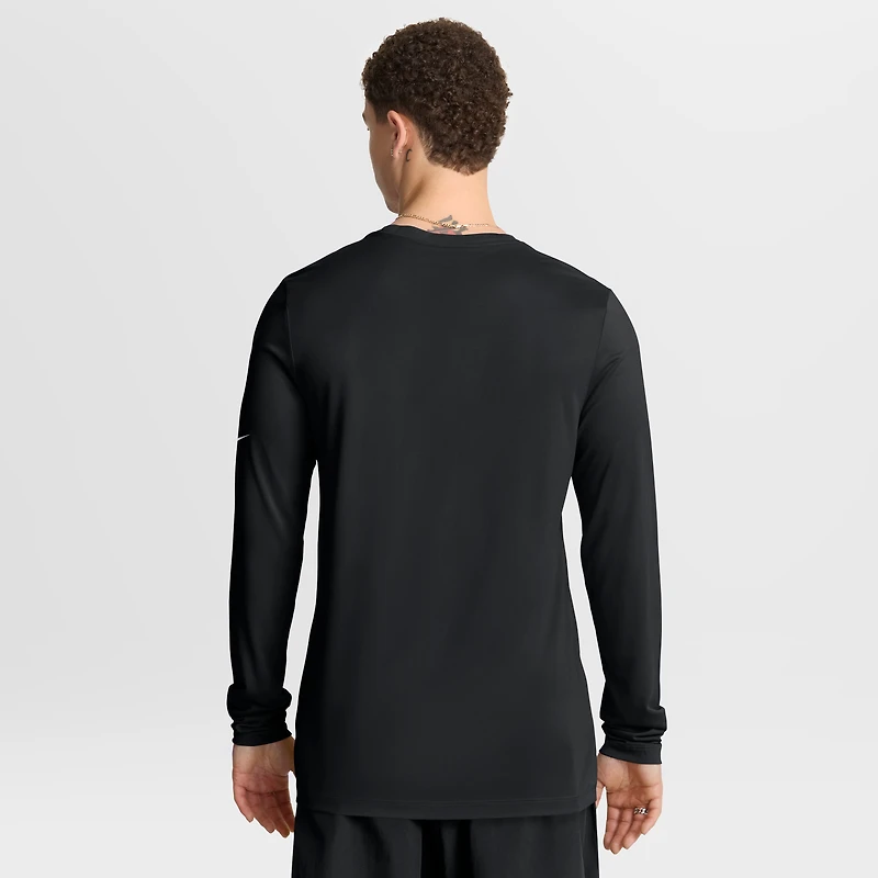Men's Nike Black Pittsburgh Steelers Legend Icon Dri-FIT Long Sleeve T-Shirt