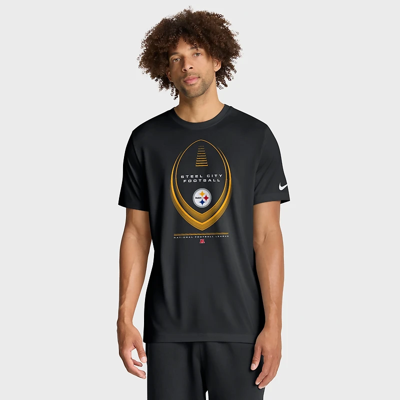 T-shirt Nike Dri-FIT Legend Icon Pittsburgh Steelers noir pour homme