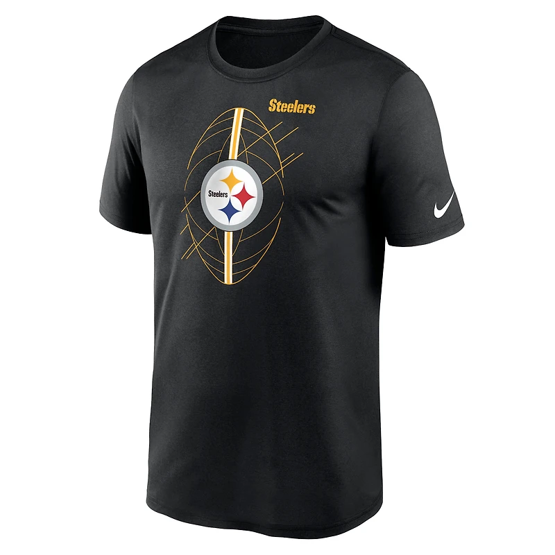 T-shirt Nike Pittsburgh Steelers Legend Icon Performance noir pour homme